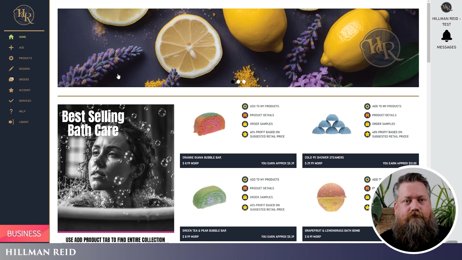 Présentation de l'application HR Dropship Cosmetics & Soaps