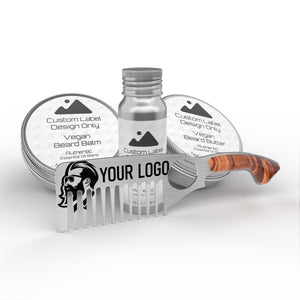 Vegan Beard Boss Bundle ~ MPN-BBB Gift Set Wholesale White Label Gift Set
