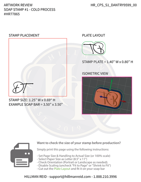 Custom Cold Process & MP Soap Stamps