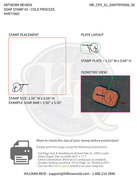 Custom Cold Process & MP Soap Stamps