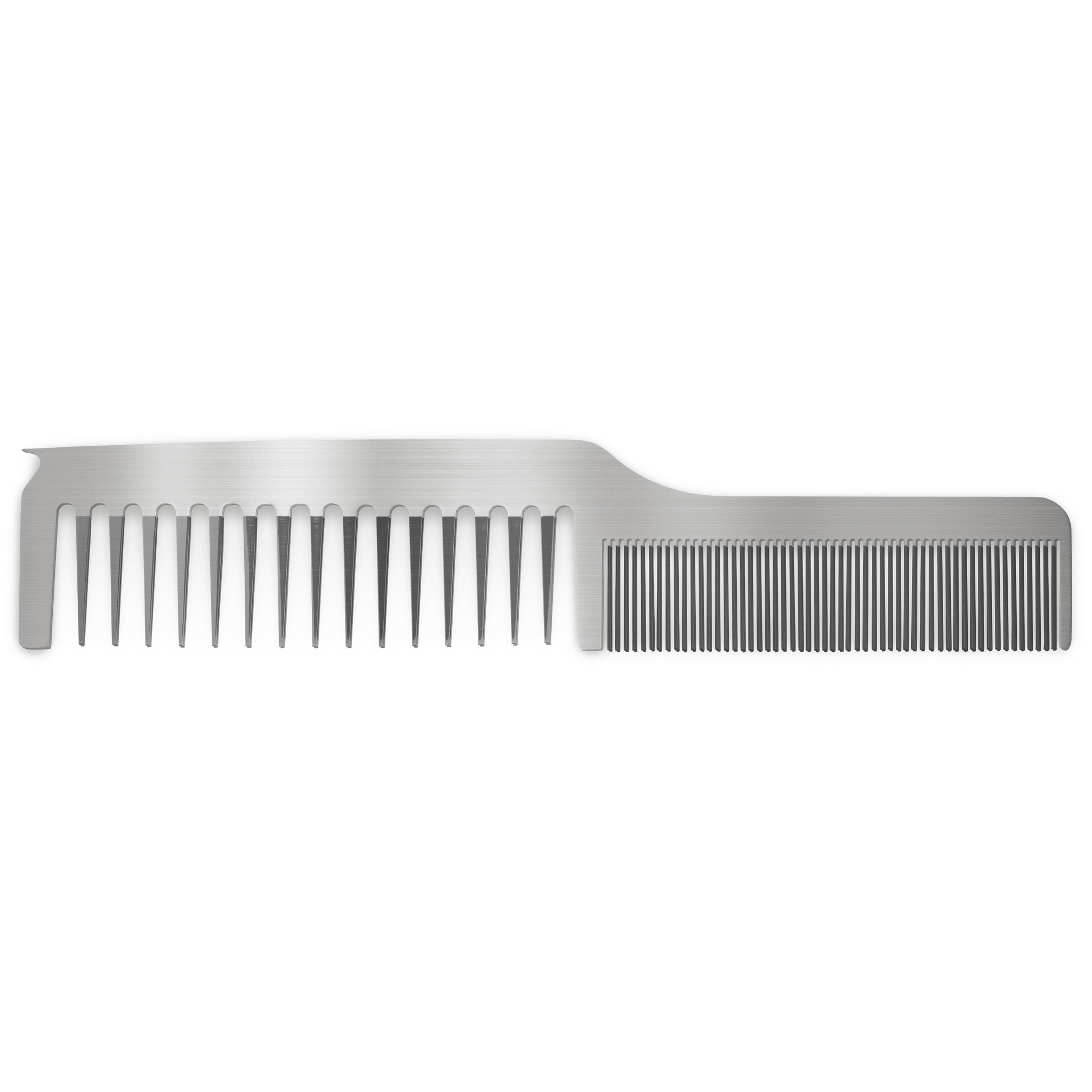 Stainless Dual Tooth Comb with Parting Tip White Label Hillman Reid - Design